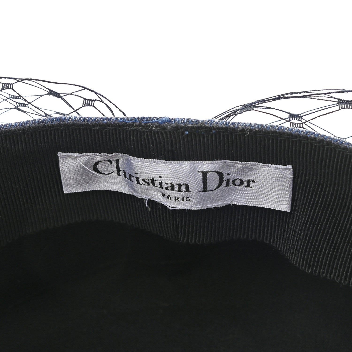 Christian Dior Denim Arty Veil Cap 58 Blue 8 of 10
