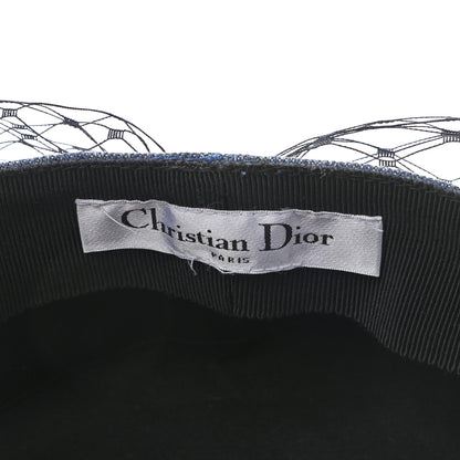 Christian Dior Denim Arty Veil Cap 58 Blue 8 of 10