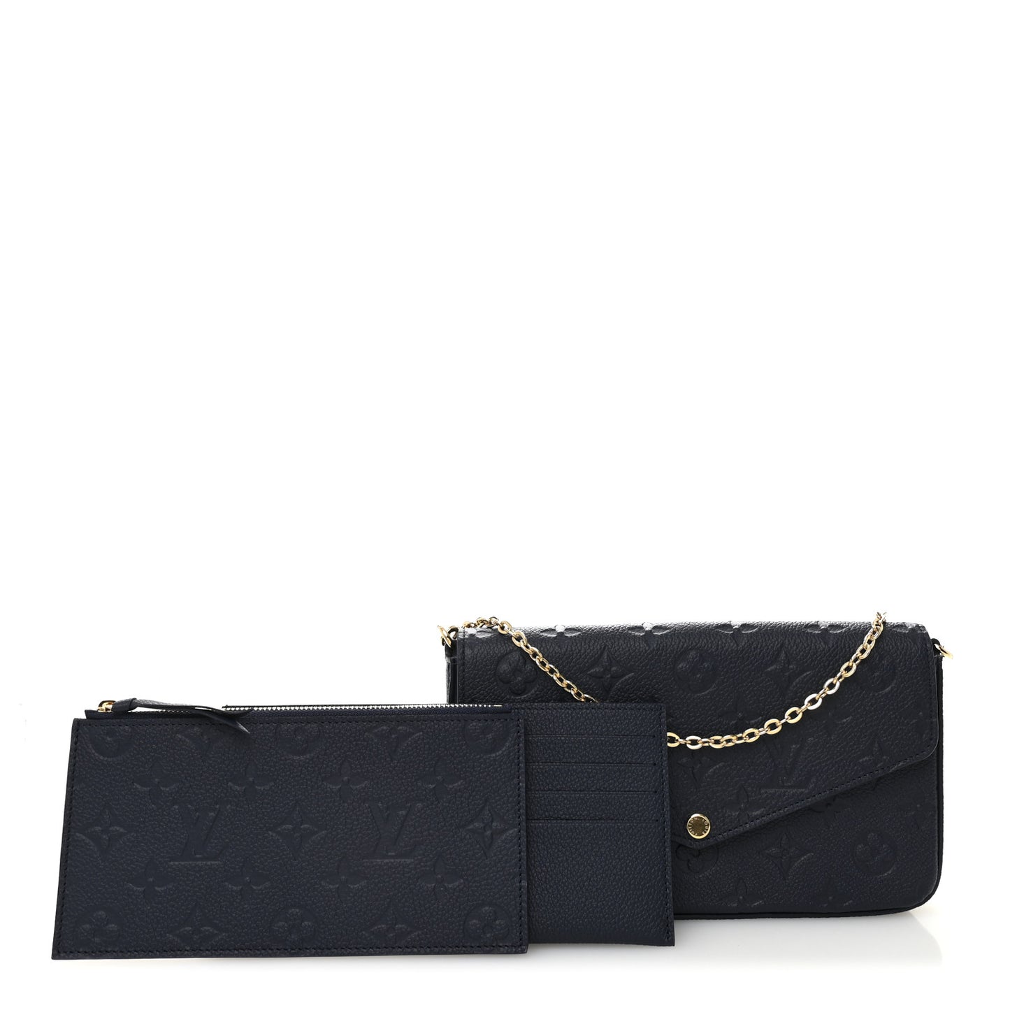 Empreinte Pochette Felicie Chain Wallet Navy