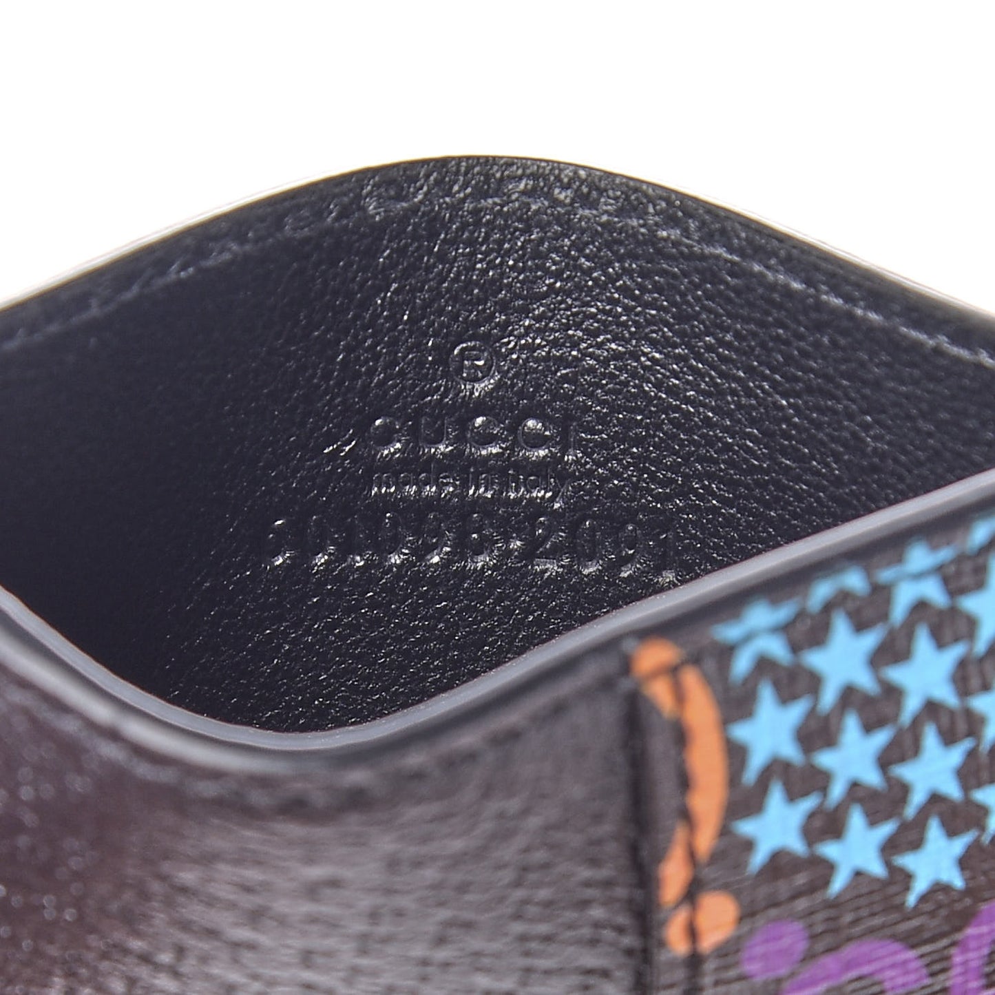 GG Supreme Monogram Psychedelic Card Holder Black