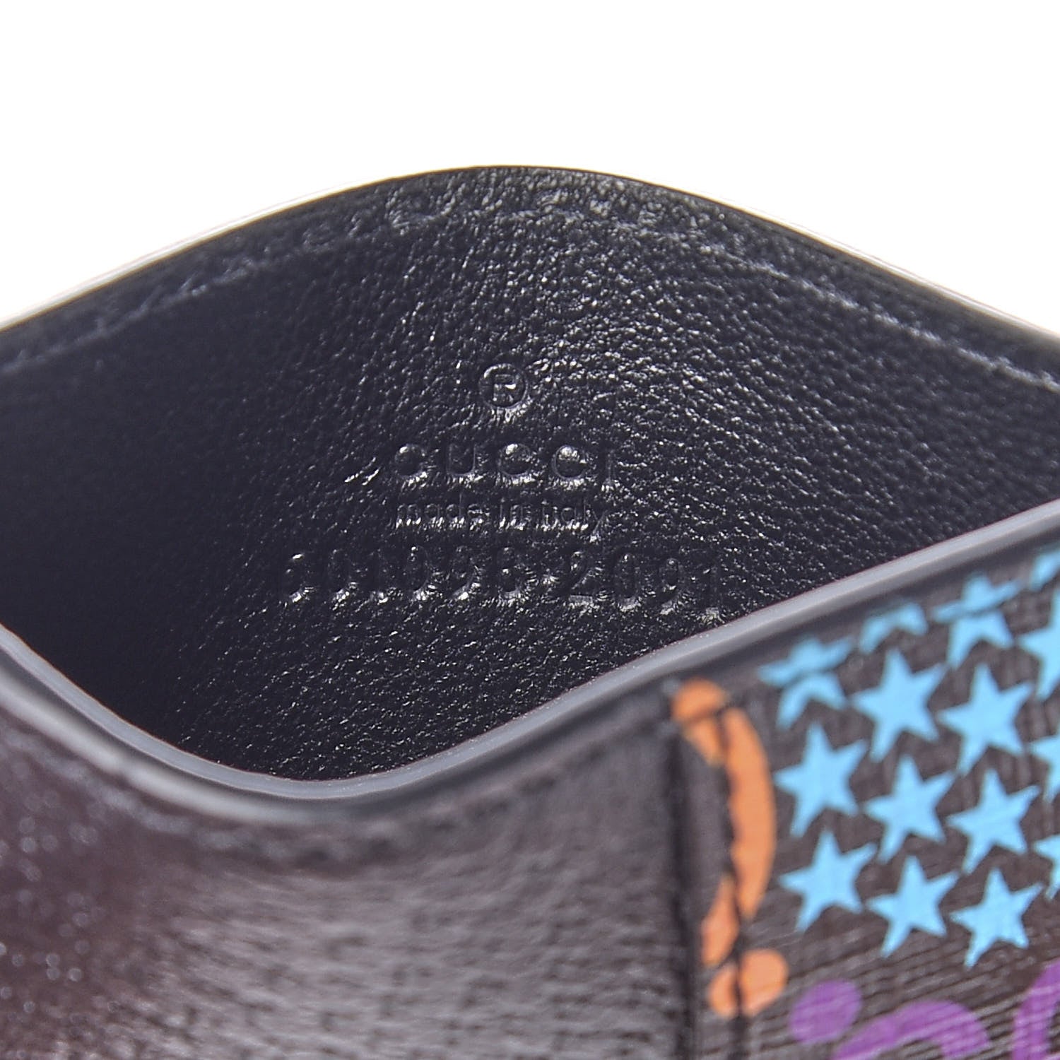 Gucci GG Supreme Monogram Psychedelic Card Holder Black 5 of 5