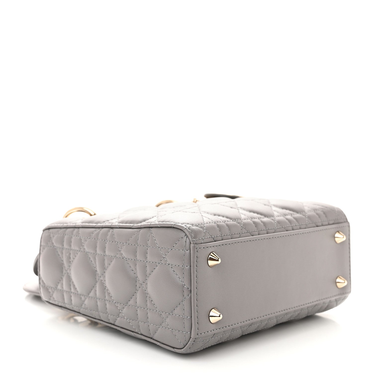 Christian Dior Lambskin Cannage Small My ABC Dior Lady Dior Grey 4 of 10