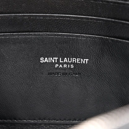 Saint Laurent Grain De Poudre Matelasse Monogram Mini Lou Camera Bag Black 6 of 11