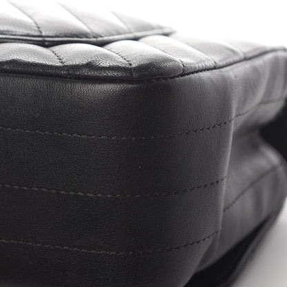 Chanel Lambskin Chevron Quilted Mini Rectangular Flap Black 13 of 21