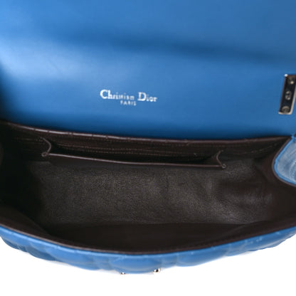 Christian Dior Lambskin Cannage Large Miss Dior Flap Blue 5 of 8
