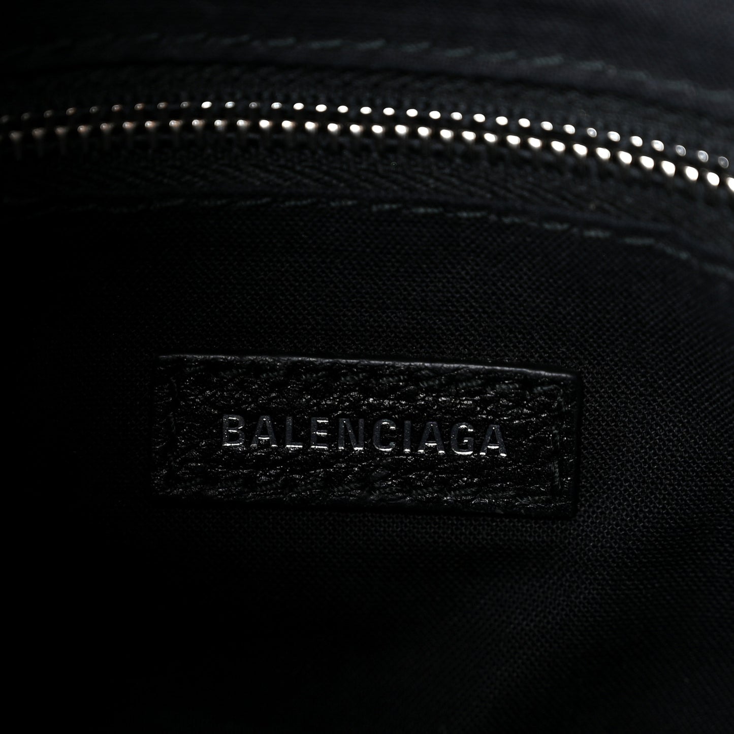 Calfskin Logo XXS Shopping Tote Black