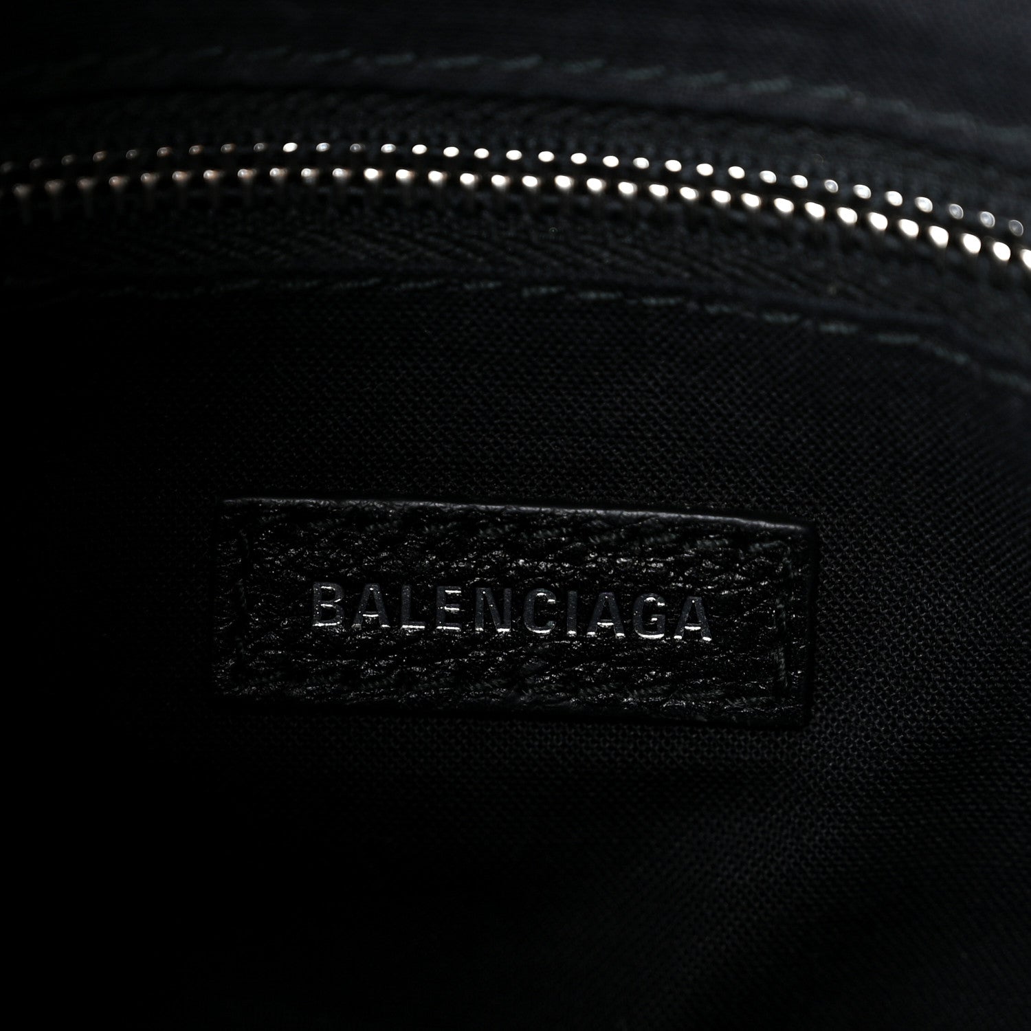 Balenciaga Calfskin Logo XXS Shopping Tote Black 5 of 9