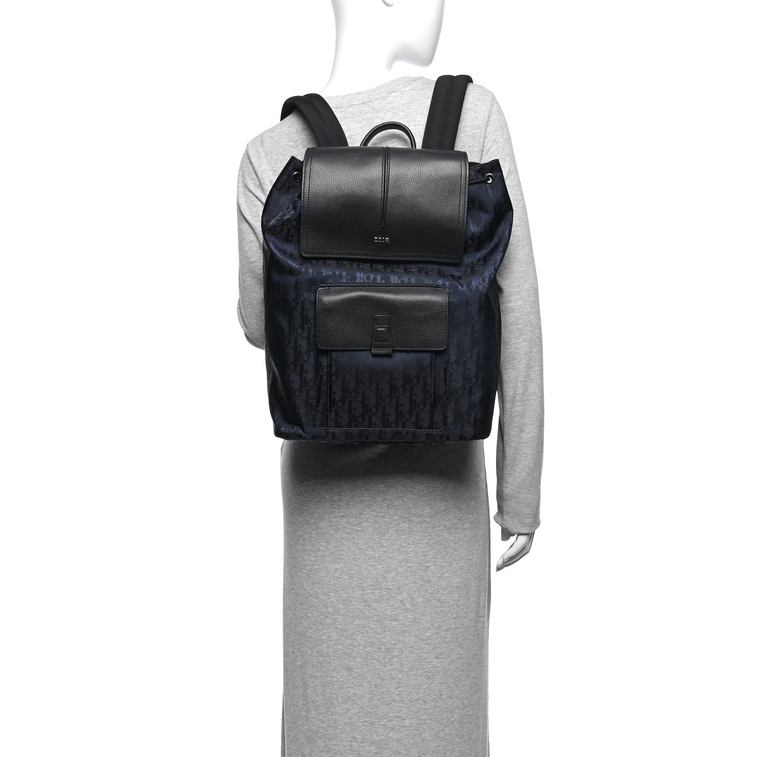 Christian Dior Nylon Oblique Motion Backpack Blue 2 of 11