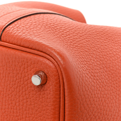 Hermes Taurillon Clemence Picotin Lock 18 PM Terre Battue 15 of 15