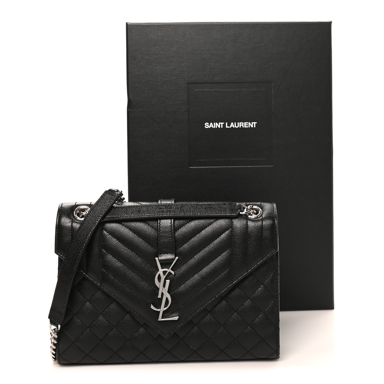 Saint Laurent Grain De Poudre Textured Mixed Matelasse Triquilt