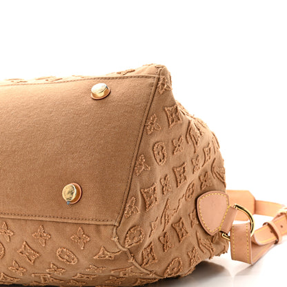 Louis Vuitton Denim Monogram Stone Speedy Bandouliere 35 Caramel 9 of 10