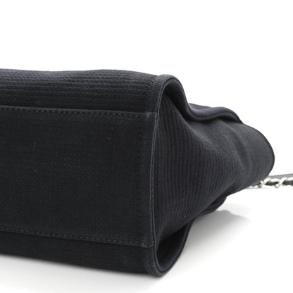 Chanel Mixed Fibers Small Deauville Tote Black 9 of 12
