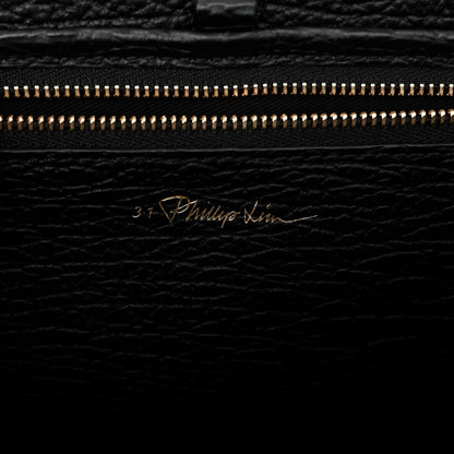 3.1 Phillip Lim Textured Calfskin Medium Pashli Satchel Black 6 of 9