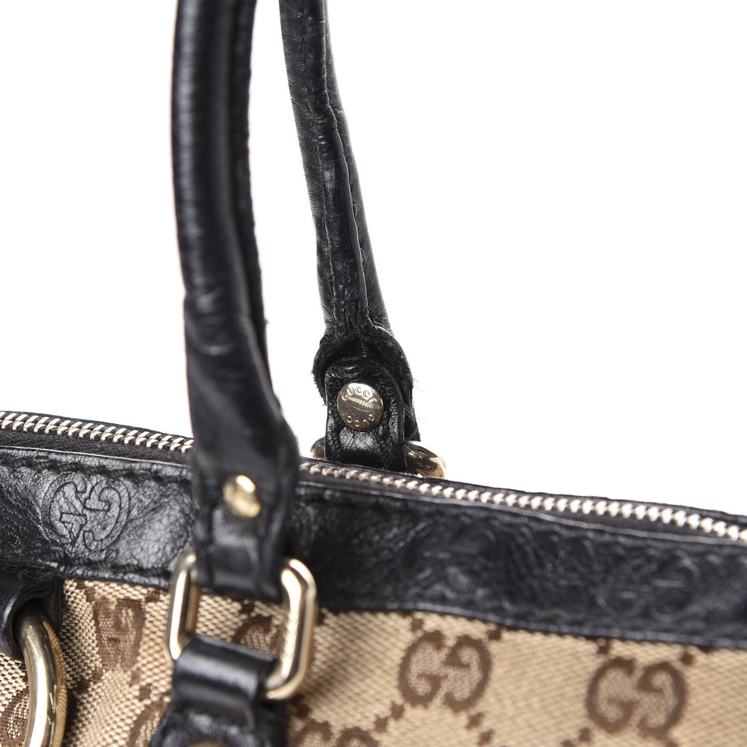 Gucci Monogram Medium Sukey Top Handle Brown 12 of 15