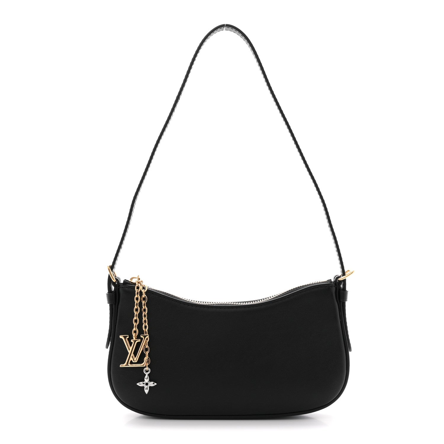 Louis Vuitton Calfskin LV Bloom Pochette  Black 1 of 11