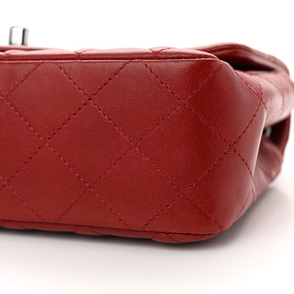 Chanel Lambskin Quilted Mini Rectangular Flap Burgundy 10 of 11