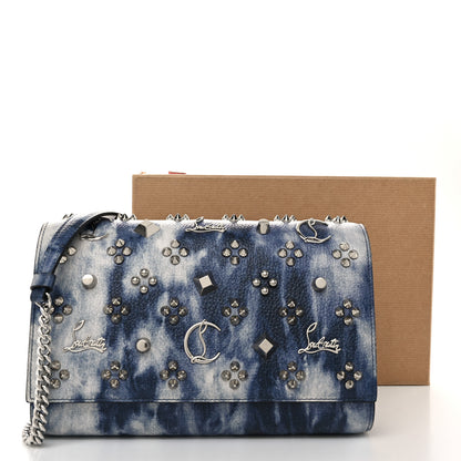Christian Louboutin Calfskin Printed Punk Spikes Paloma Clutch Multicolor 10 of 10