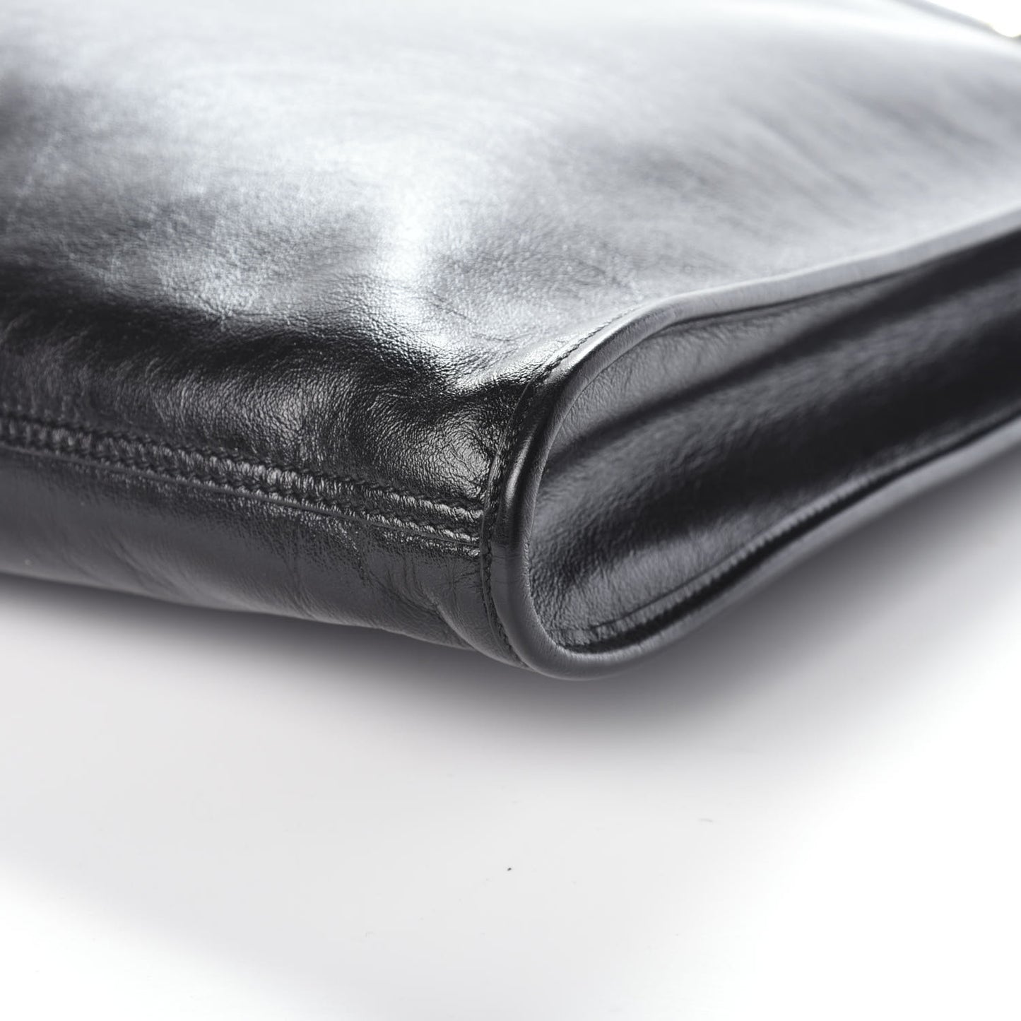 Calfskin Maxi Rajah Chain Tote Black