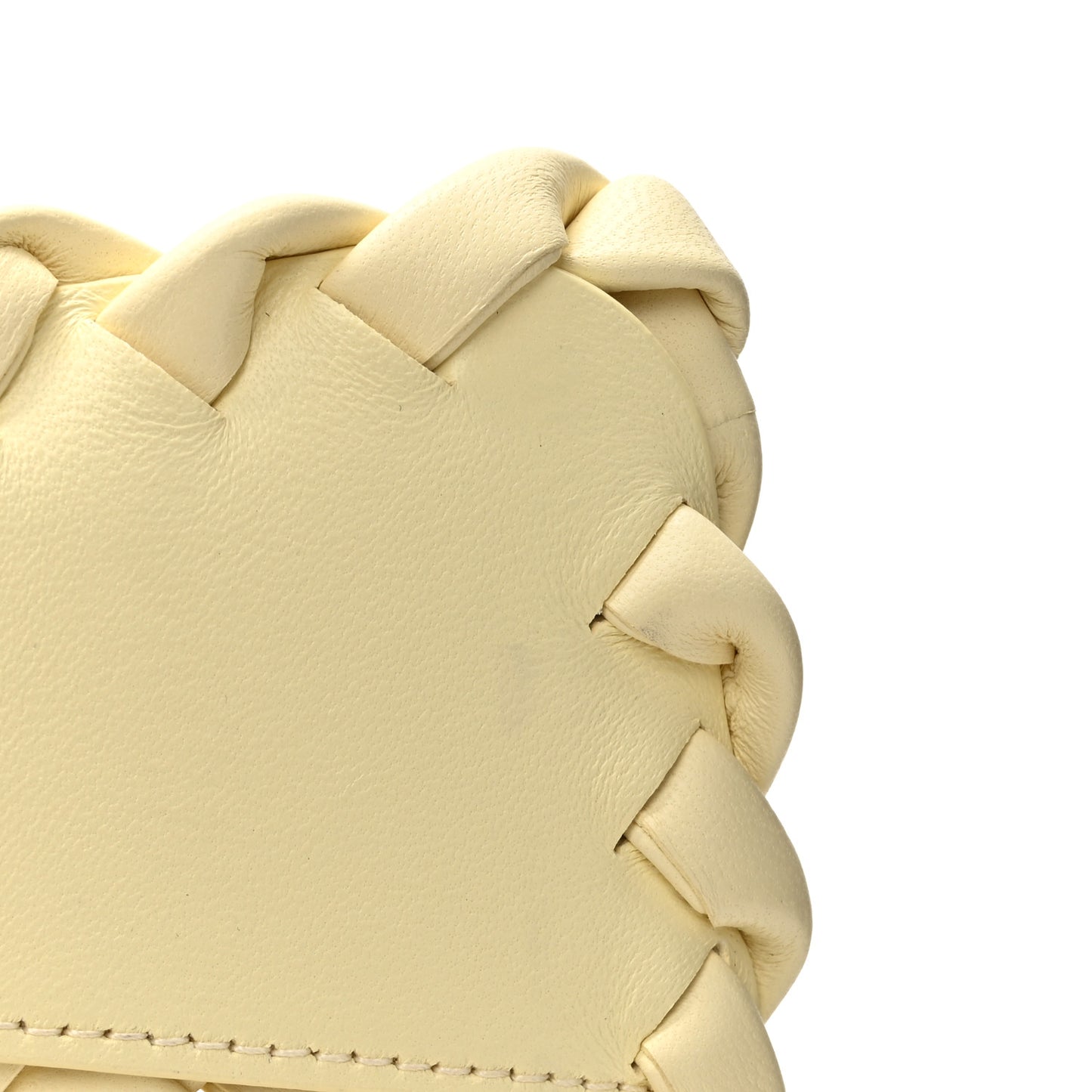 Nappa Intreccio Mini Cobble Shoulder Bag Chamomile