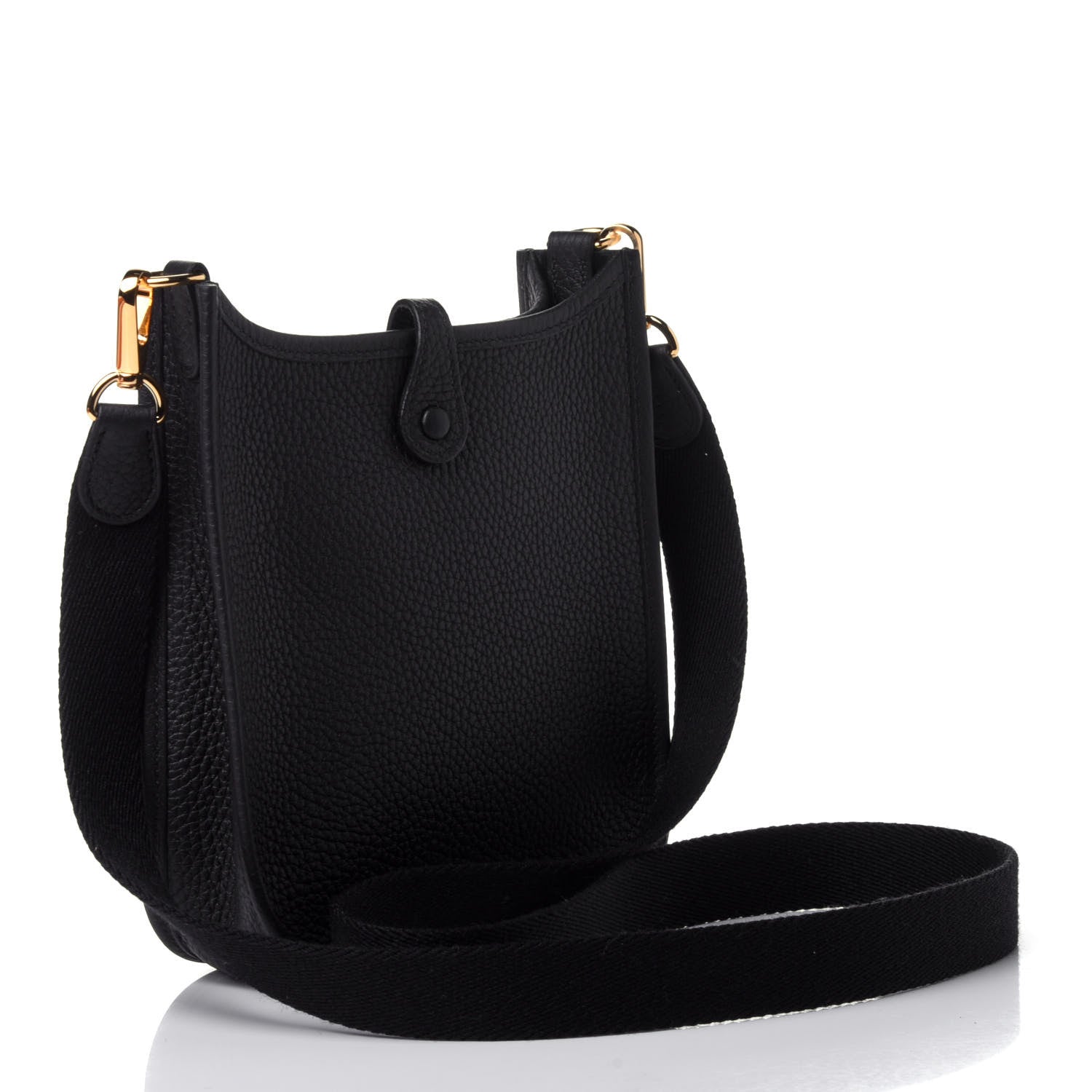 Hermes Taurillon Clemence Evelyne TPM Black 2 of 5