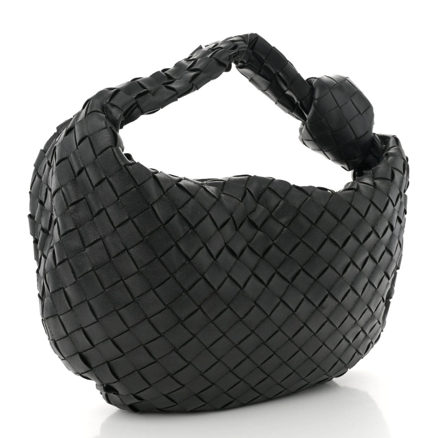Nappa Intrecciato Teen Jodie Hobo Black