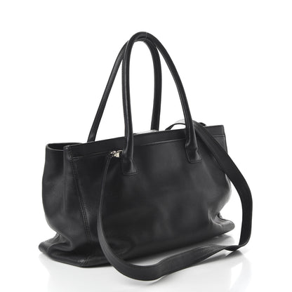 Chanel Calfskin Cerf Executive Shopper Tote Black 4 of 13