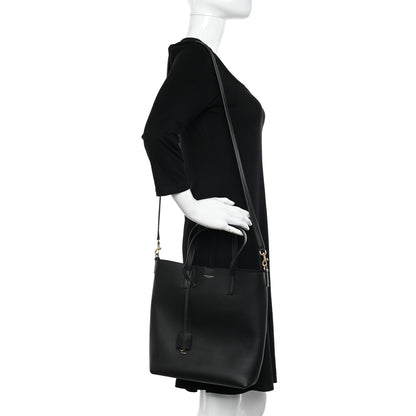 Saint Laurent Calfskin Toy Shopping Tote Black 2 of 11