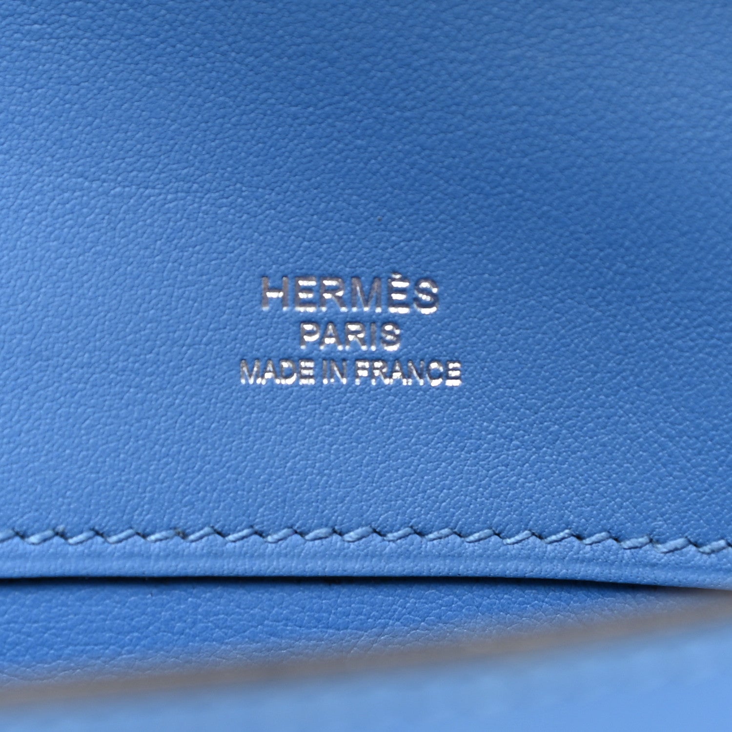 Hermes Swift Kelly Cut Clutch Pochette Bleu Paradis 6 of 9