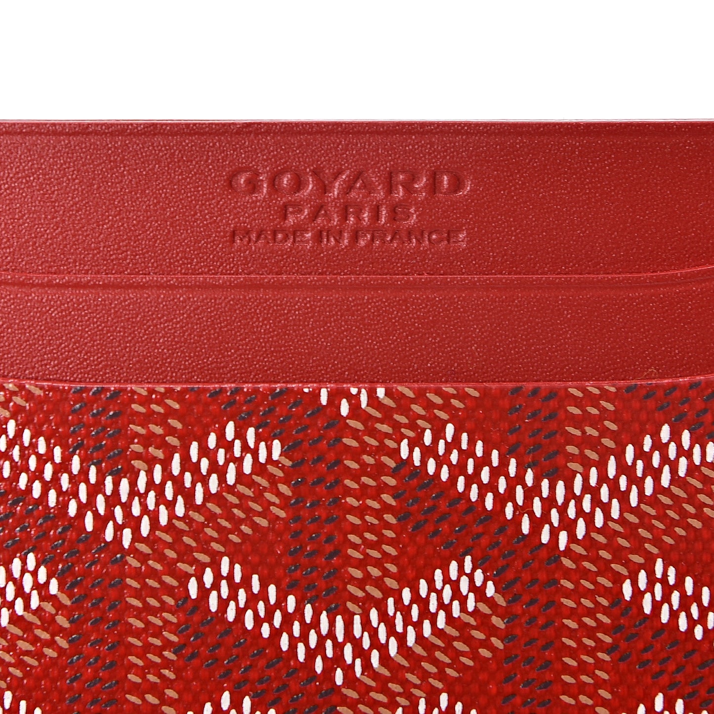 Goyardine Saint Sulpice Card Holder Red