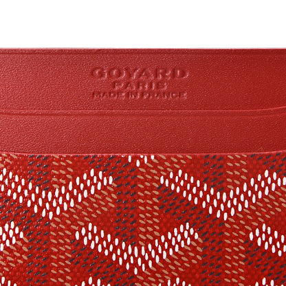 Goyard Goyardine Saint Sulpice Card Holder Red 5 of 8