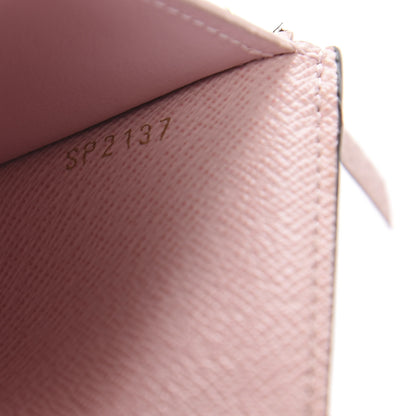 Louis Vuitton Damier Ebene Victorine Wallet Rose Ballerine 7 of 11