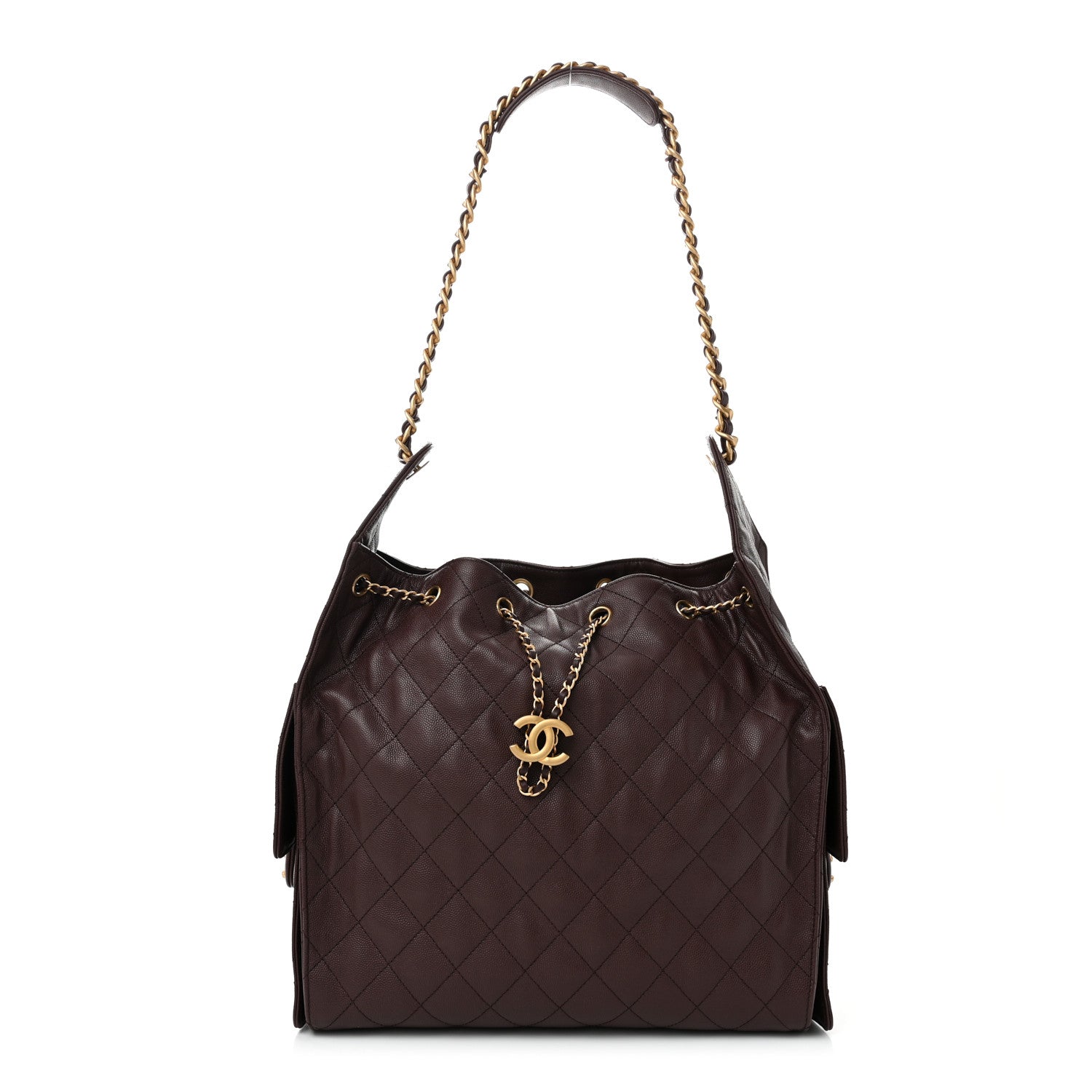 Chanel Caviar Quilted Medium Chanel 25 Handbag Dark Brown 1 of 11