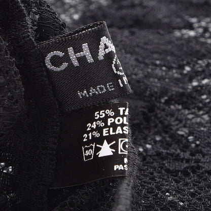 Chanel Lace Fingerless Gloves Black 6 of 7