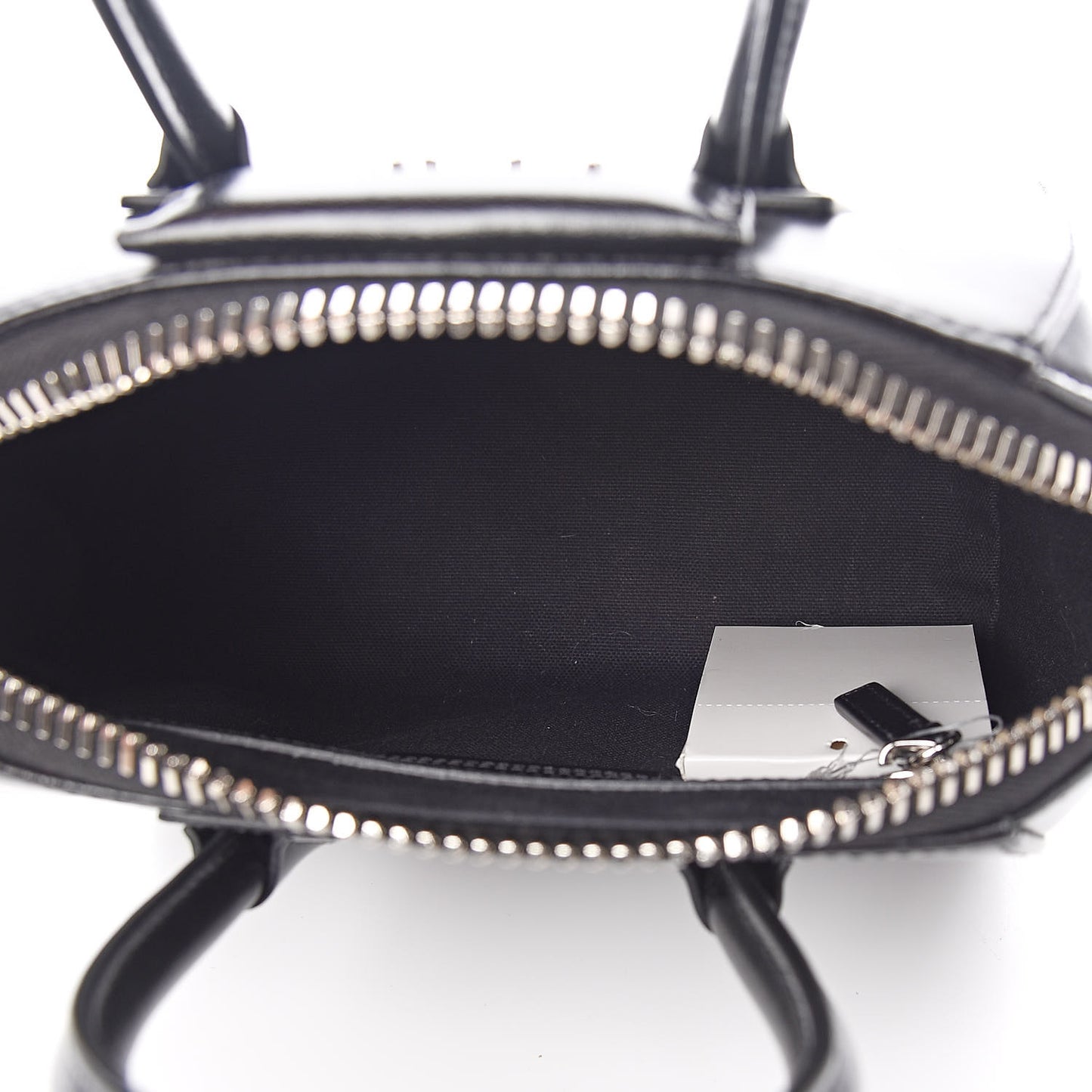 Shiny Lord Calfskin Mini Antigona Black