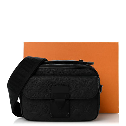 Louis Vuitton Taurillon Monogram S Lock Messenger Black 12 of 12