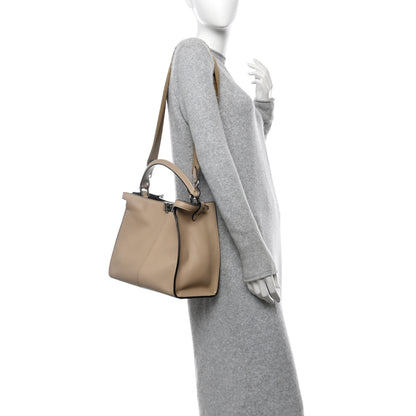 Fendi Vitello Seta Light Camoscio Medium Peekaboo X-Lite Amido Ciclamino 2 of 11