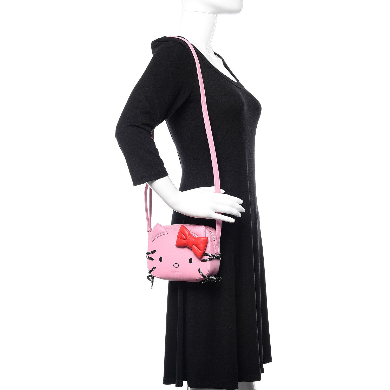 Balenciaga Calfskin Hello Kitty Camera Bag Pink 2 of 10