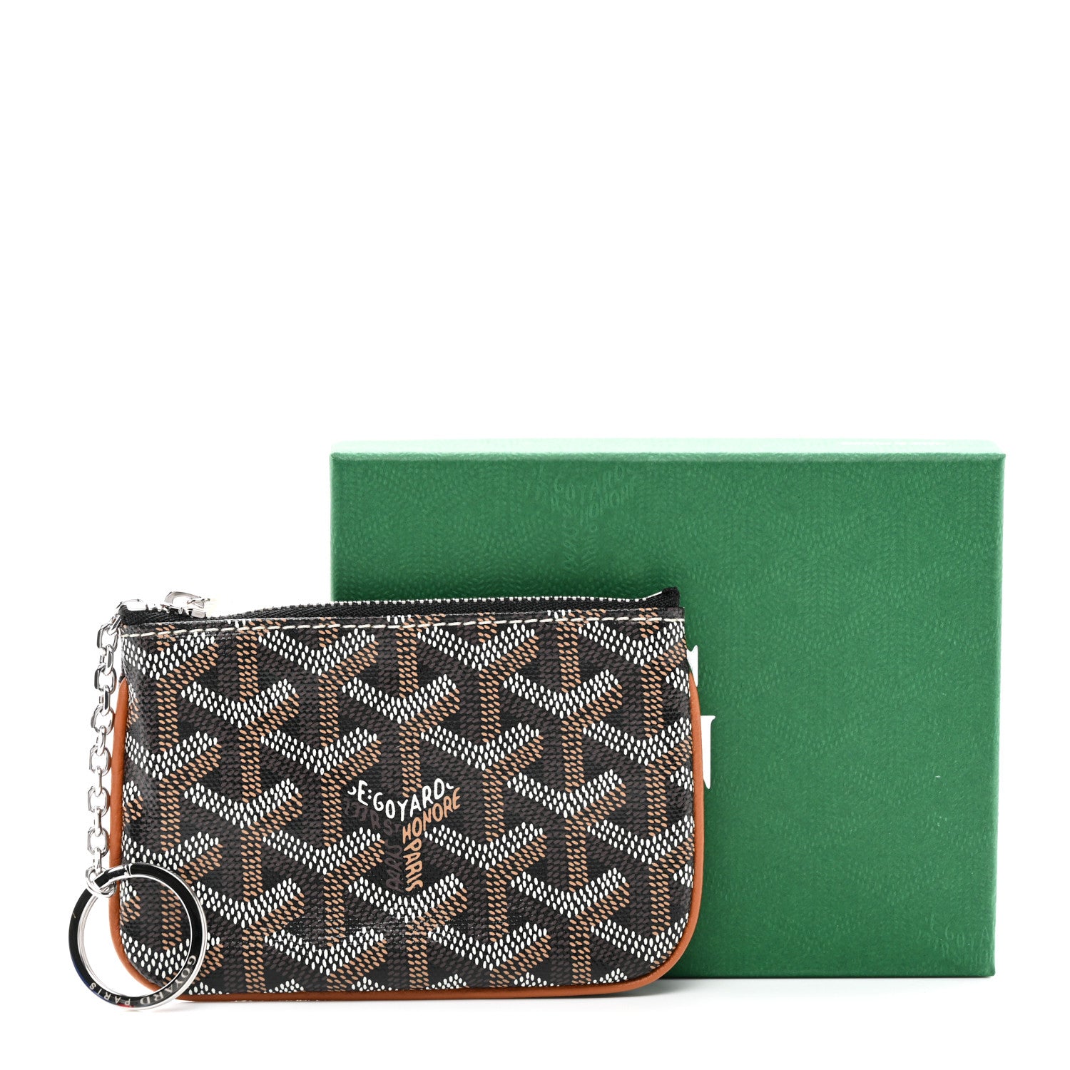 Goyard Goyardine Nano Senat Key Pouch Black Gold 8 of 8