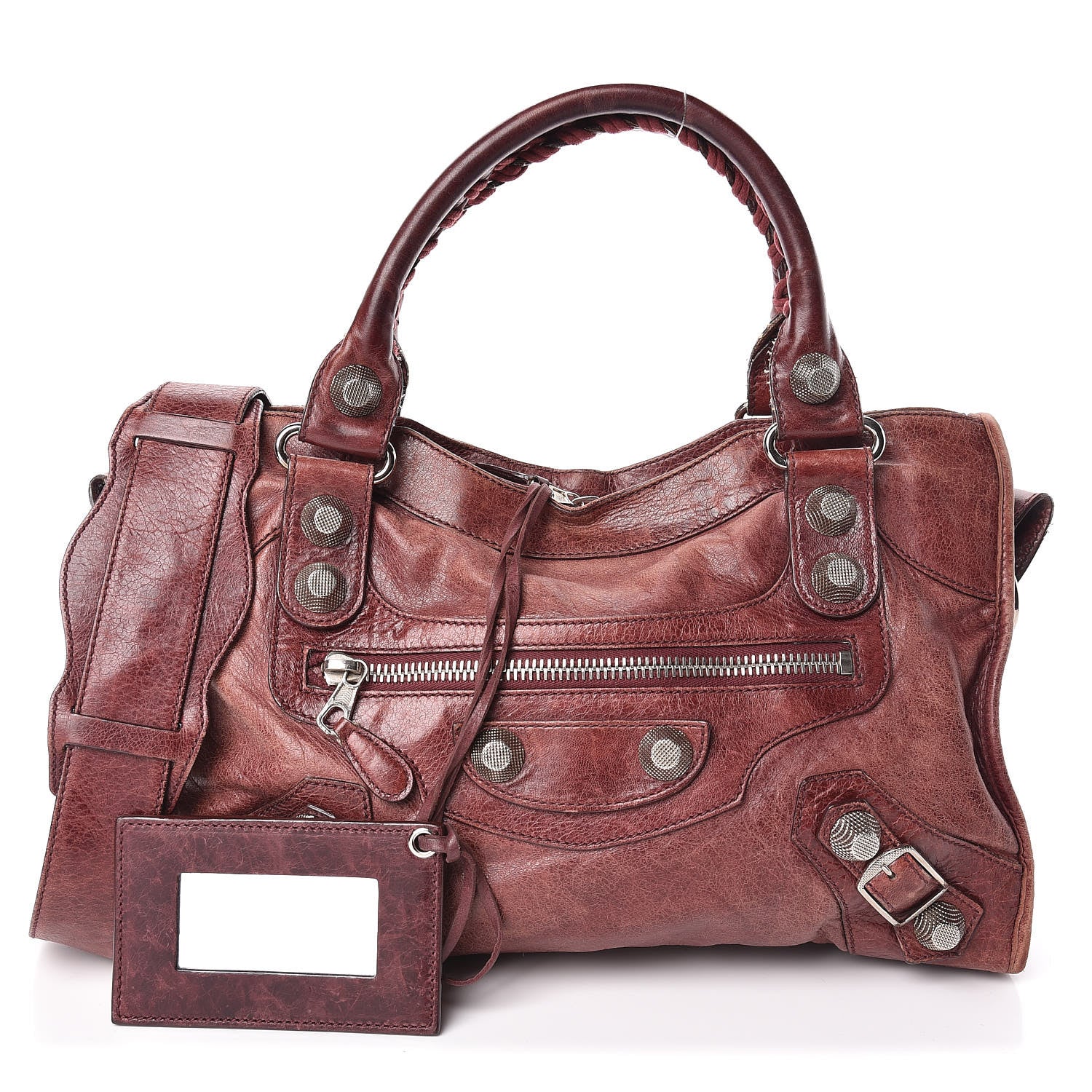 Balenciaga Agneau Giant 21 Silver Hardware City Dark Wine 1 of 20