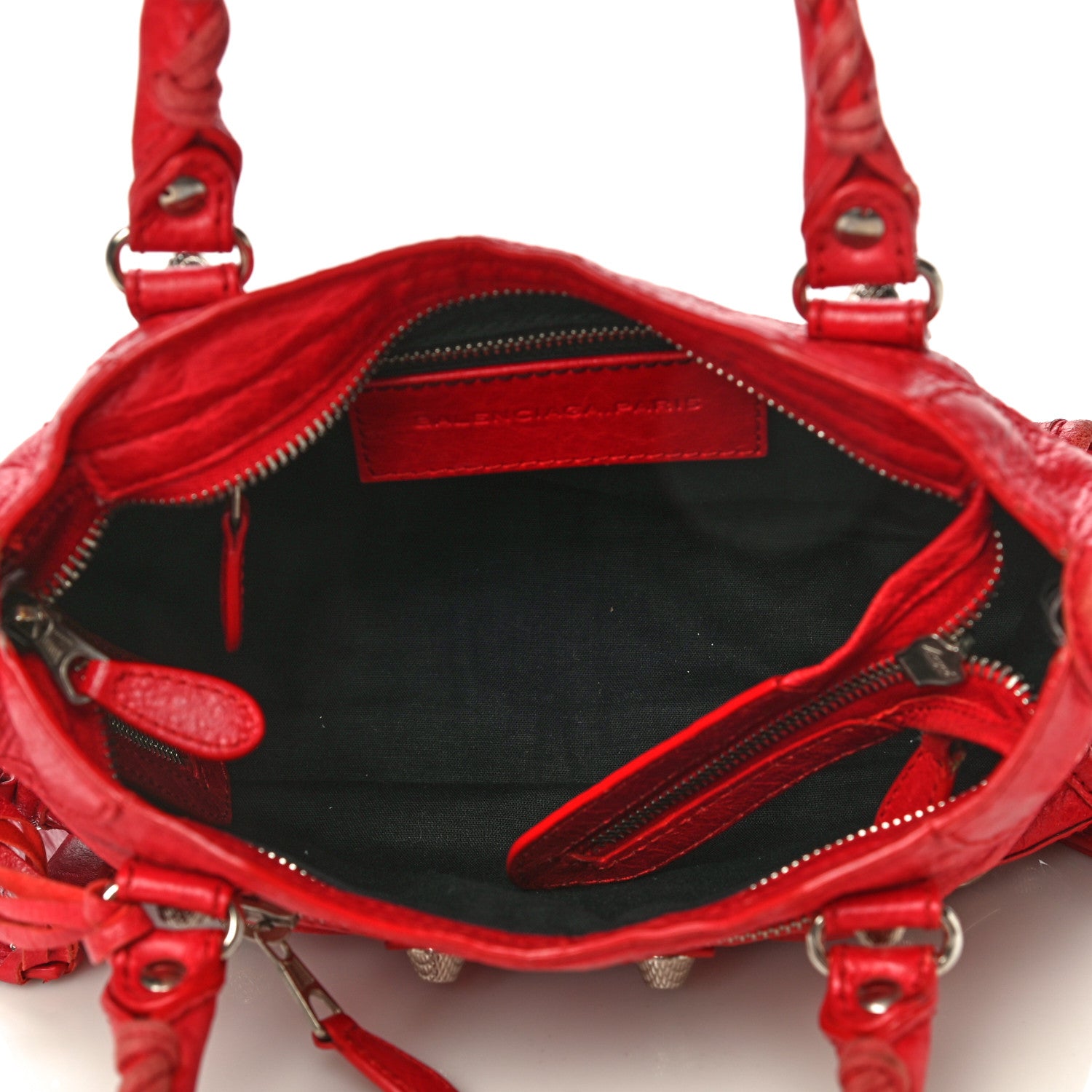 Balenciaga Agneau Giant 12 Silver Hardware Mini City Rouge Cardinal 5 of 25