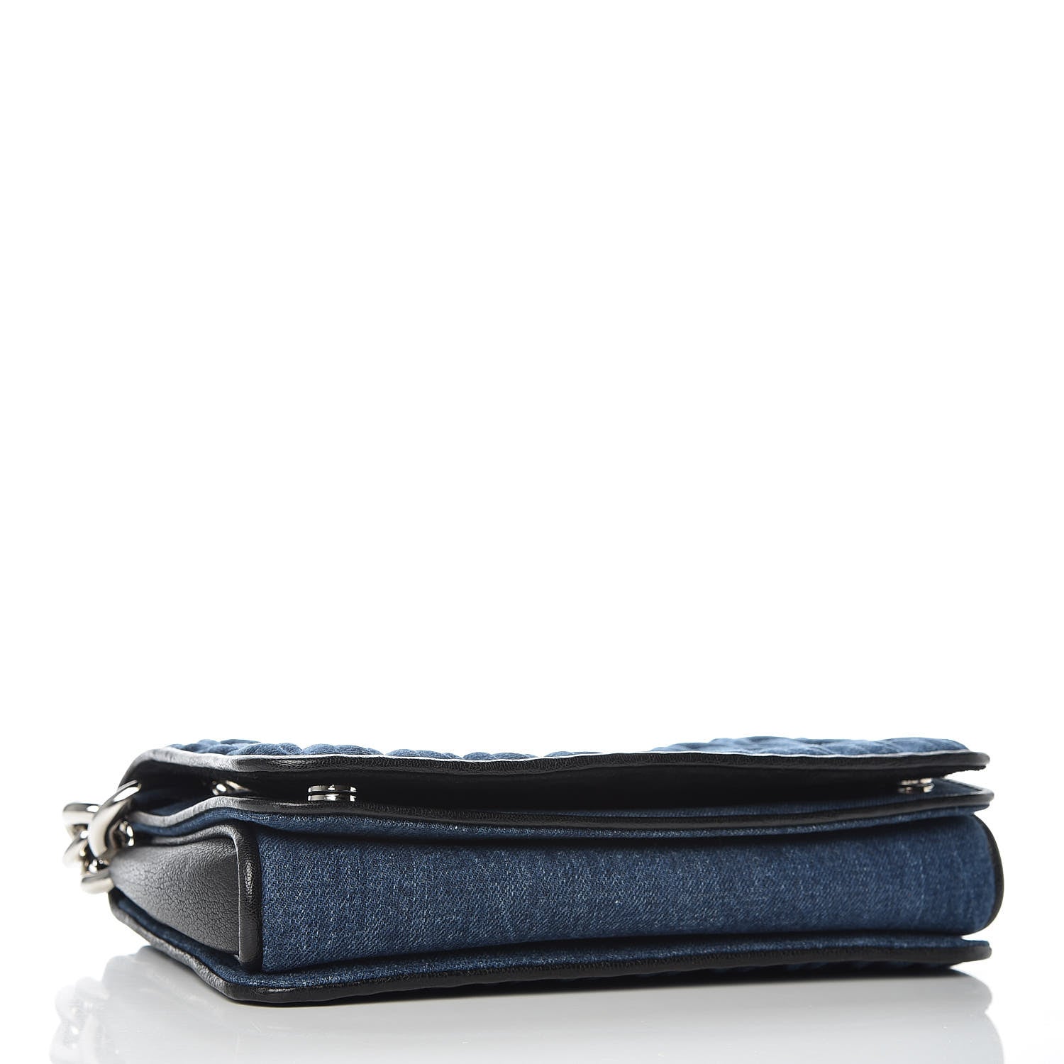 Miu Miu Denim Matelasse Shoulder Bag Blue 4 of 9