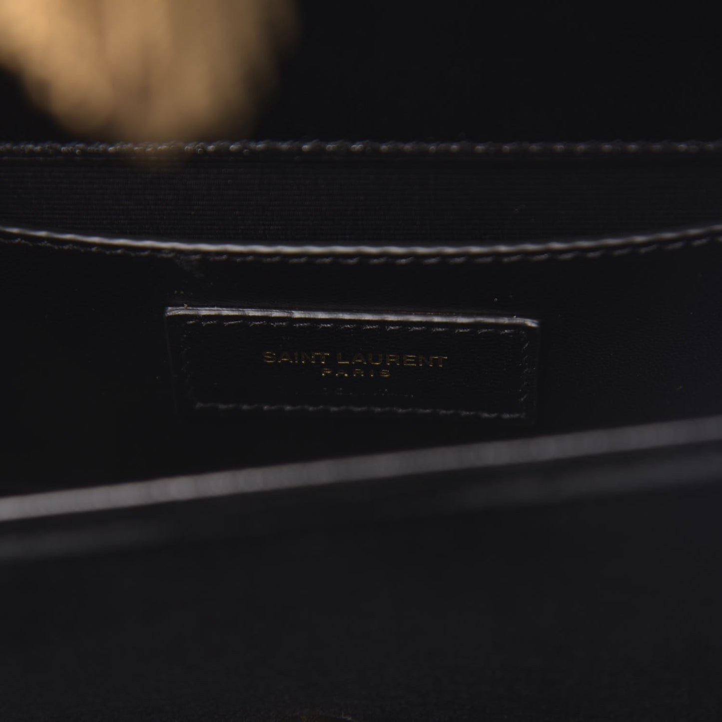 Velvet Small Monogram Kate Tassel Shoulder Bag Black