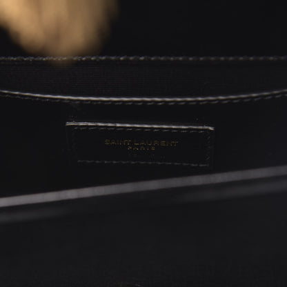 Saint Laurent Velvet Small Monogram Kate Tassel Shoulder Bag Black 6 of 14
