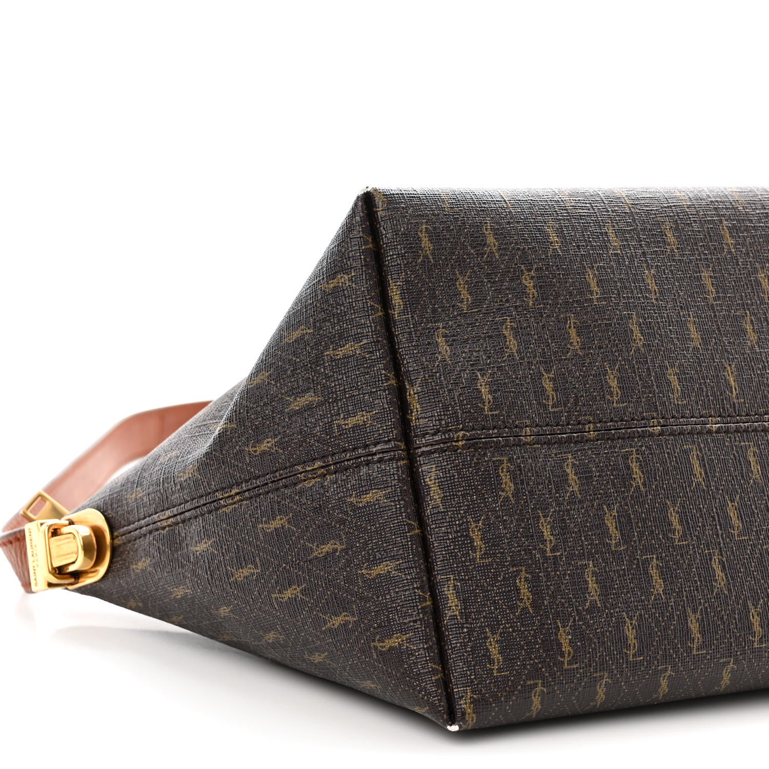 Saint Laurent Canvas Smooth Calfskin Le Monogramme Crossbody Bag Chestnut 11 of 15