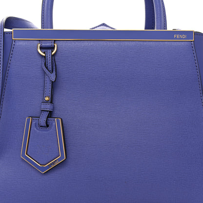 Fendi Vitello Elite Petite 2Jours Tote Viola Cassis 7 of 10