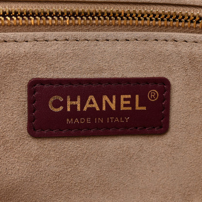 Chanel Calfskin Archetype Small Shopping Tote Dark Burgundy 6 of 10