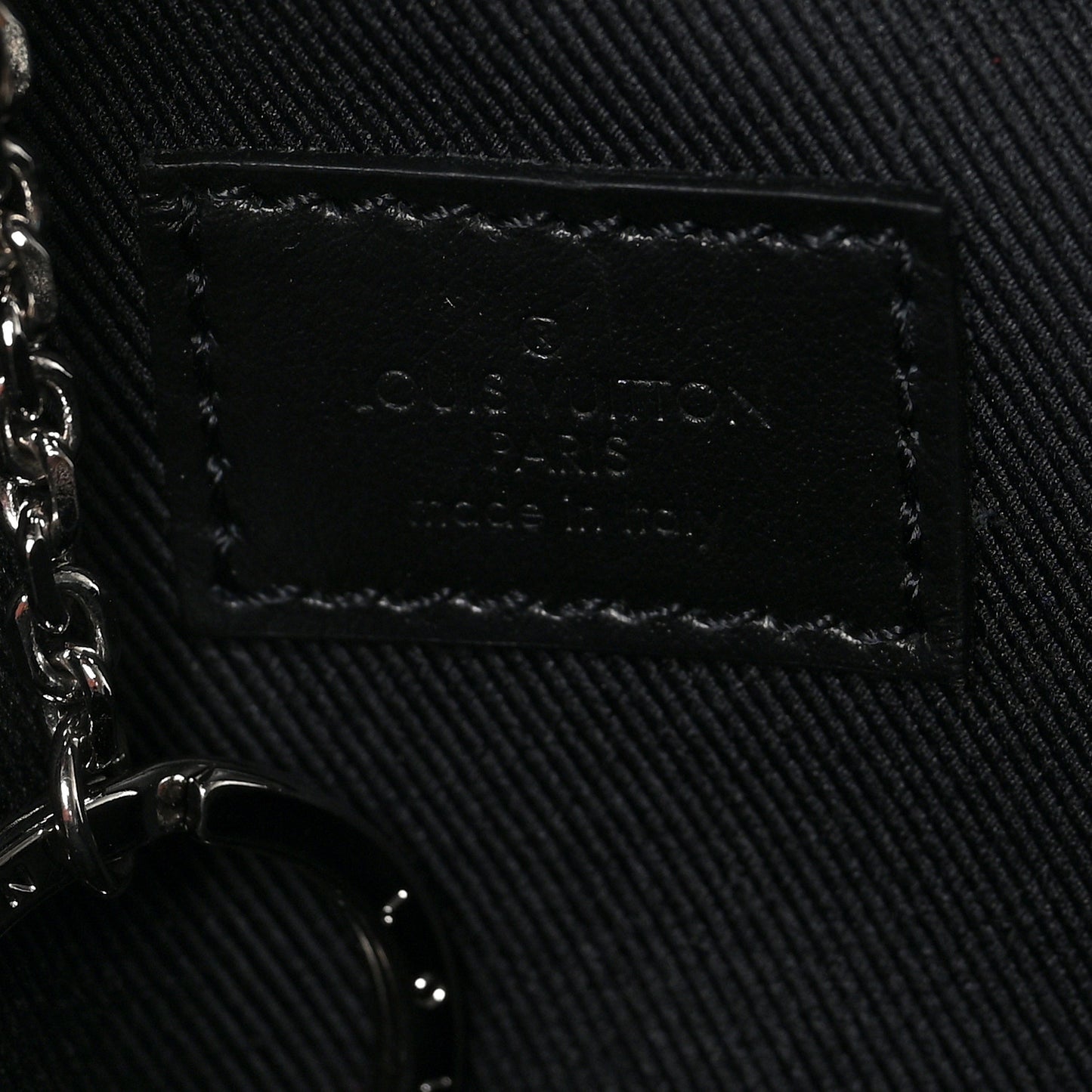 Monogram Eclipse LV Graffiti Squared Pouch Bag Charm Multicolor