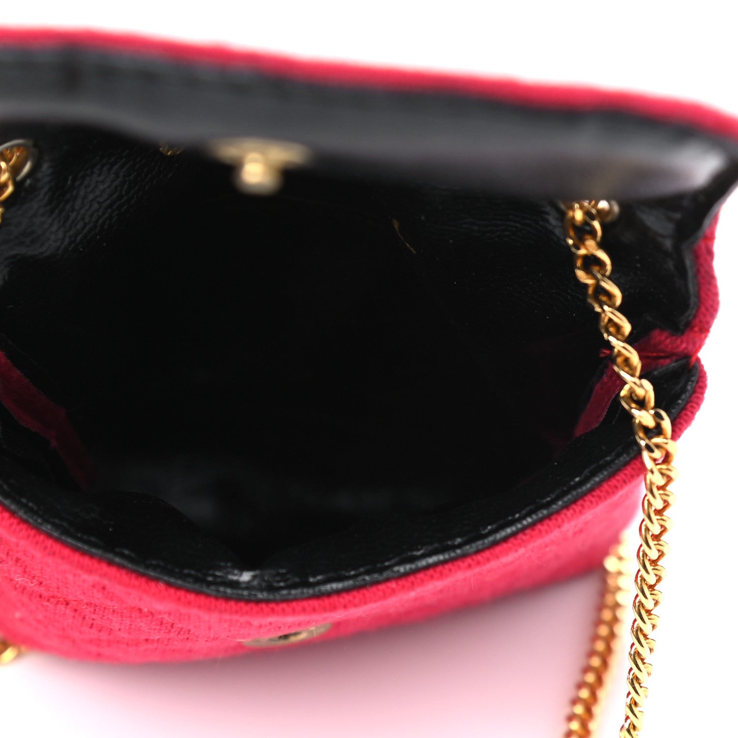 Chanel Jersey Quilted Micro Flap Bag Pink 4 of 7