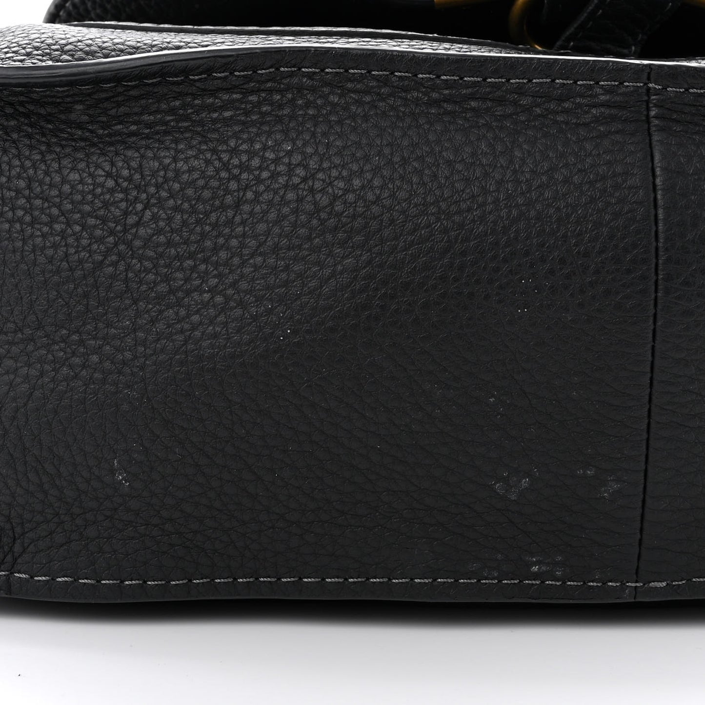 Calfskin Medium Marcie Satchel Black