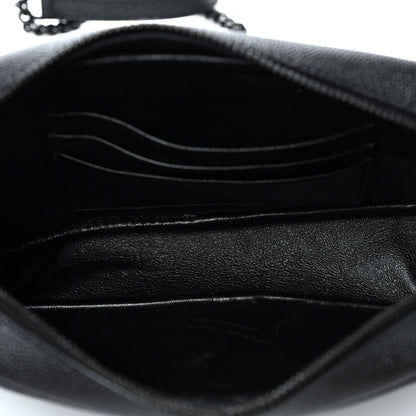 Saint Laurent Grain De Poudre Matelasse Monogram Mini Lou Camera Bag Black 4 of 8